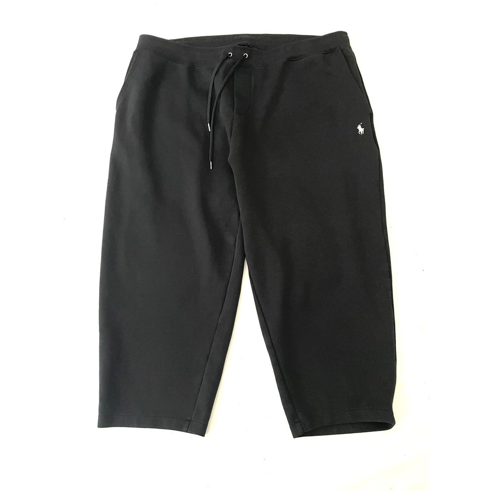 Polo Ralph Lauren Double Knit Jogger Sweatpants Men's 2XB Black 42x24 Big & Tall